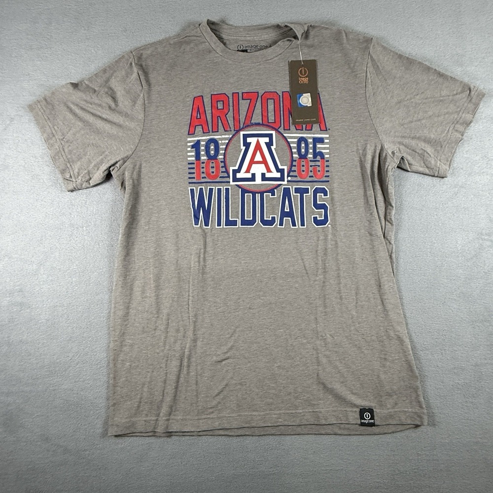 NWT Arizona Wildcats Gray T-Shirt Est. 1885 Men's‎ Size M Graphic Print